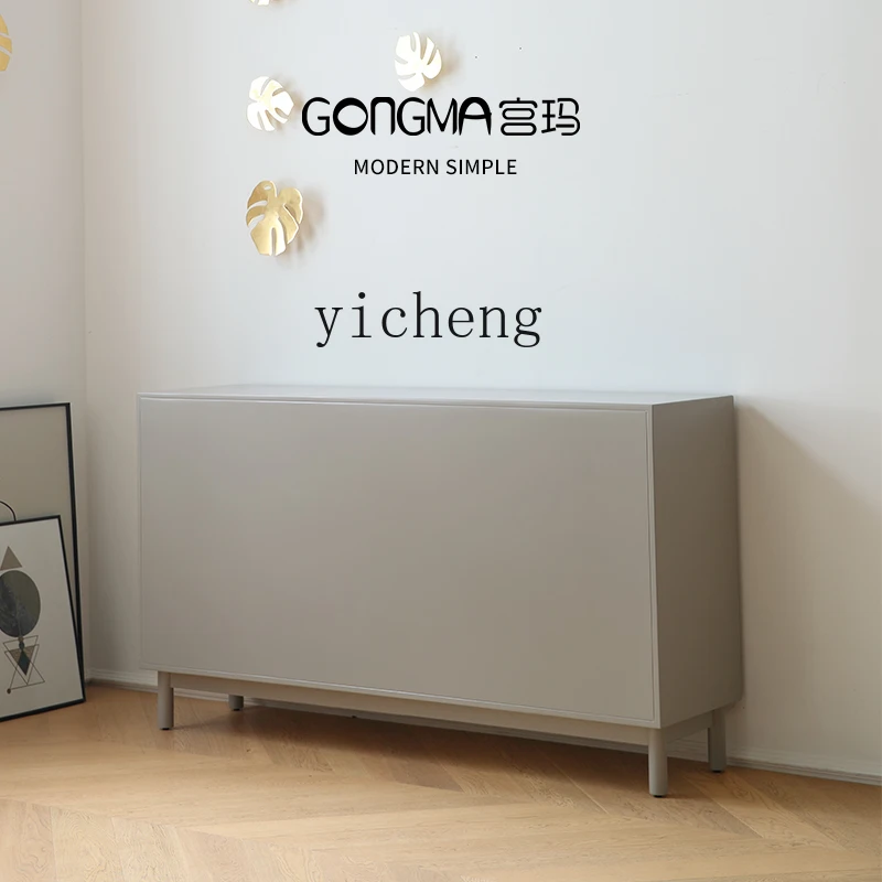 

H9-minimalist retro black living room bedroom six-chest cabinet solid wood bedside drawer cabinet solid wood dining side cabinet