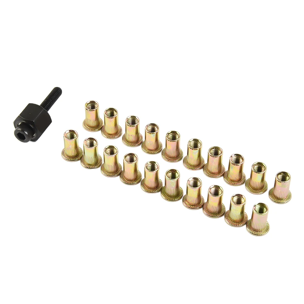 Nut Head Hand Rivet Nut Head M3-M12 M6/M8/M10 Nut Rivet Set Aluminum Nut Set With Hand Head Industrial 20pcs Belt Business