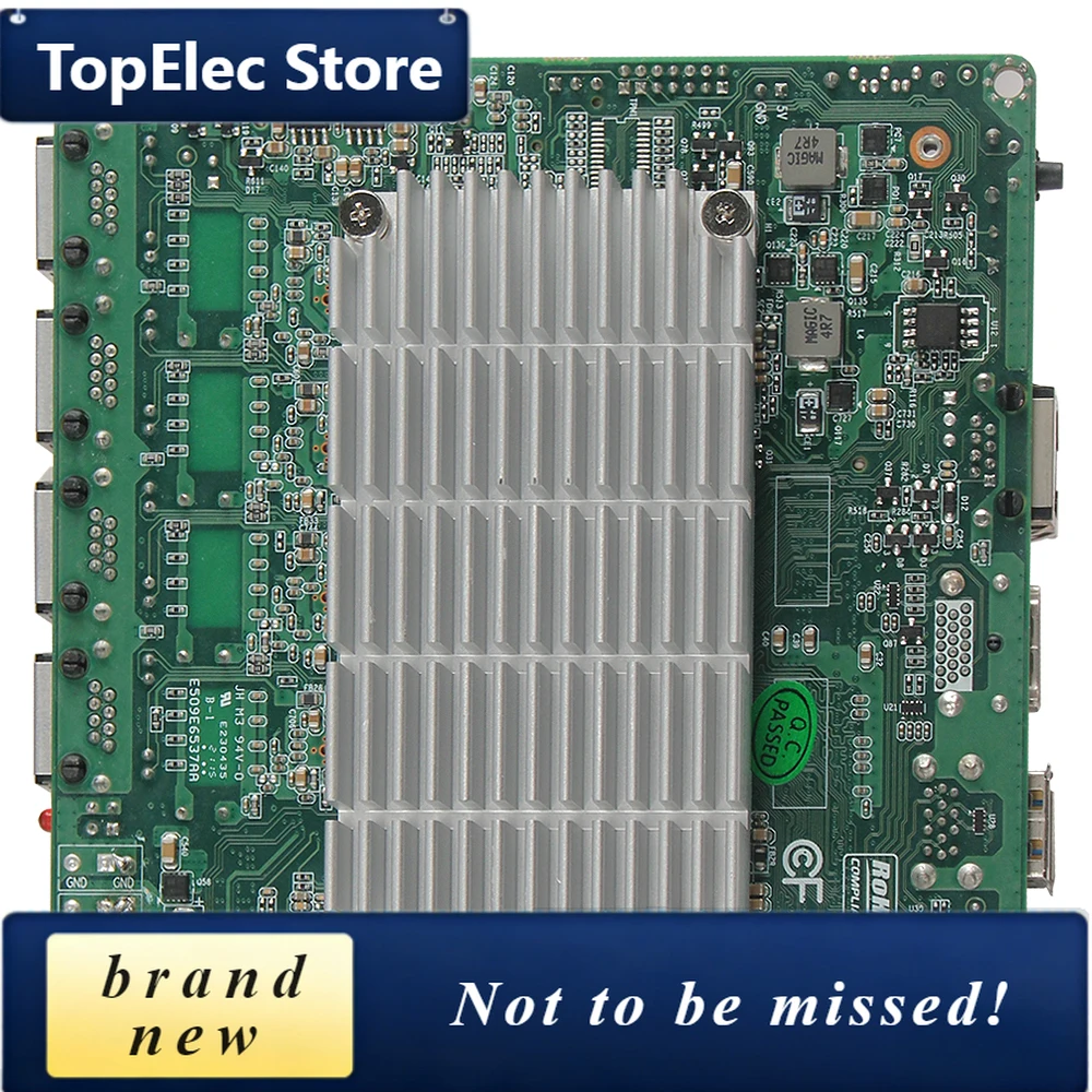 TopElec Piesia J1900 Intel Motherboard For Mini Pc Embedded Mini Board Nano Itx Motherboard With DDR3 MAX 8GB RAM RS232 4*Intel
