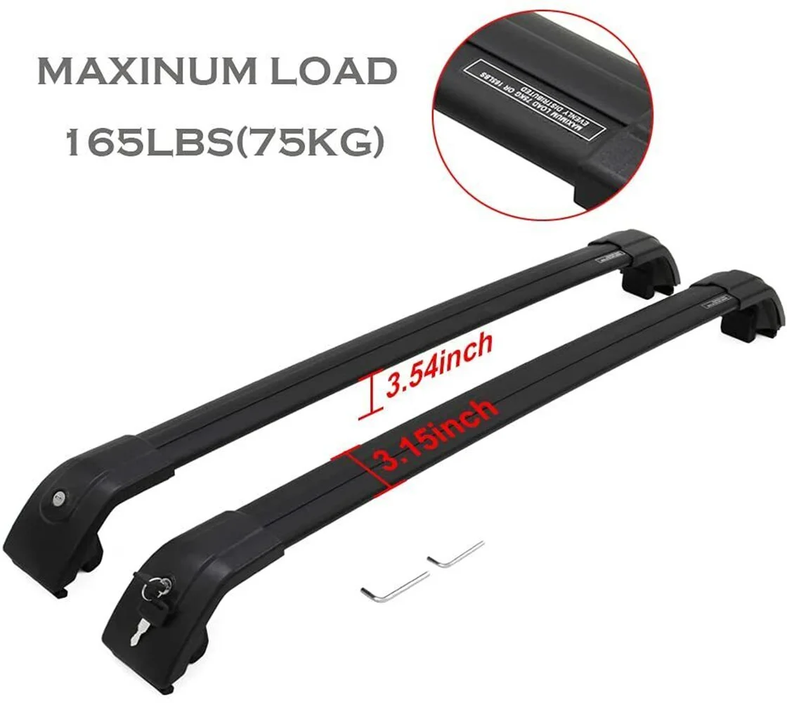 Lockable Roof Rail Rack Cross Bar Crossbars Fit For Mitsubishi XPANDER 2017-2022