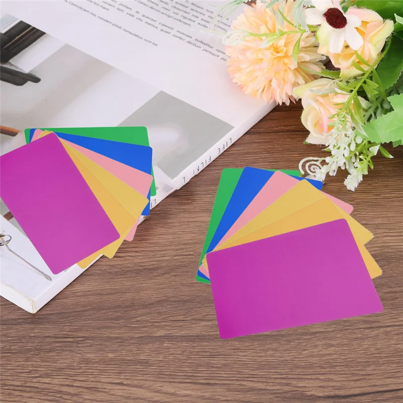 Dependable-200Pcs Metal Business Card Blanks,1/64 INCH Thick 3.4X2 Inch Aluminum Laser-Engraving Materials Unique Cards