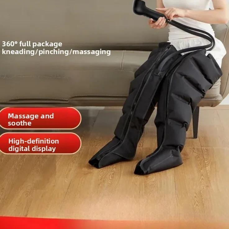 Air Compression Leg Wrap Pad, Inflatable Air Chamber Leg Cover with Heating Function for Leg Surface Care