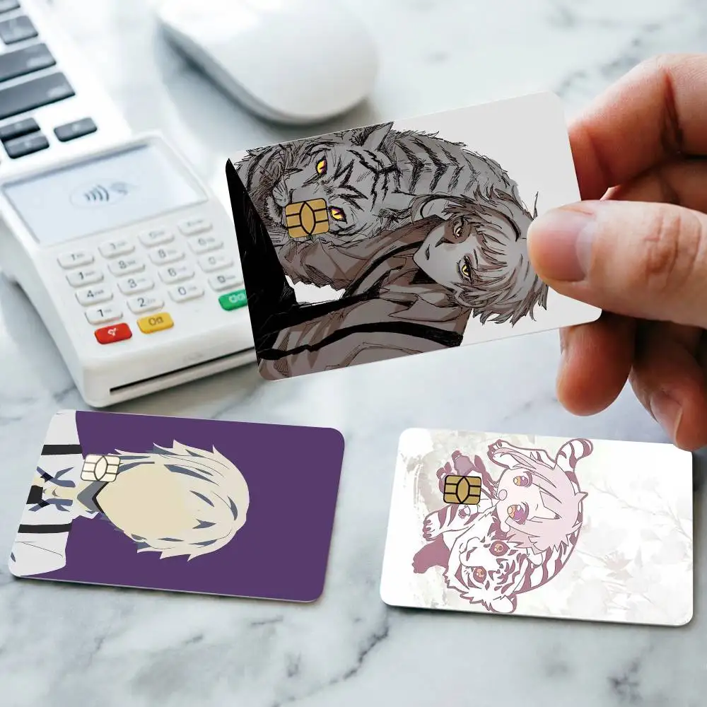 Bungo Stray Dogs Atsushi Nakajima Credit Card HD Stickers Game Card Decal Small Chip Waterproof Sticker Gift