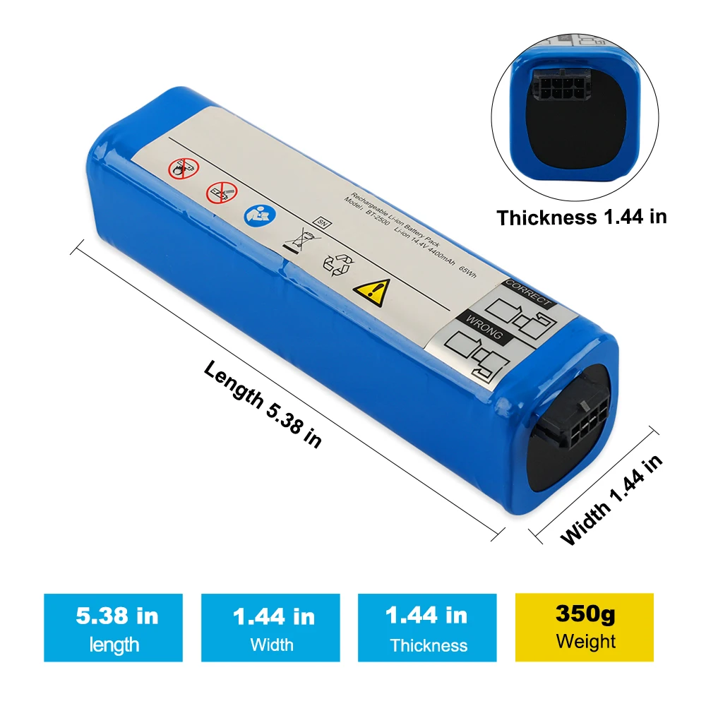 BT-2500 Ersatzakku für Chison Site Site ~Rite*80 Ultraschallgerät, 14,4 V, 4400 mAh/65 Wh. – Detail 2