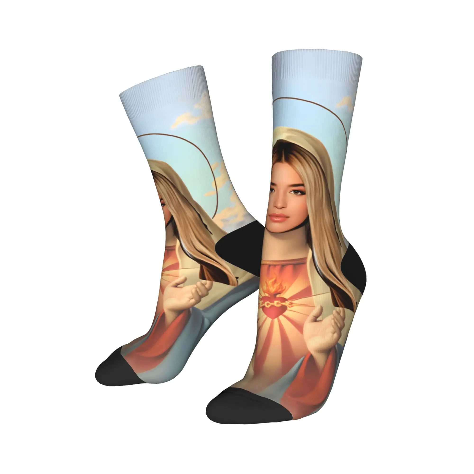 L-Lolas I-Indigos Cantor Espanhol santo Meias Casal Meias Respiráveis Harajuku Meias Primavera Anti Skid Meias Personalizadas Presente