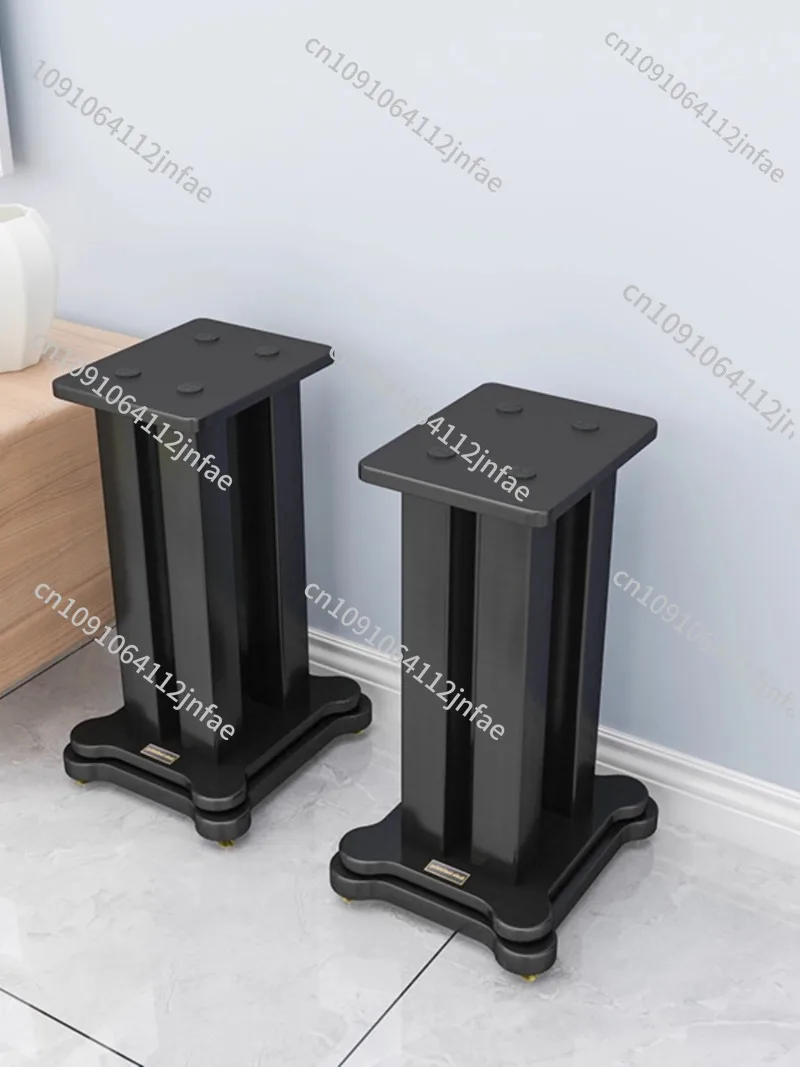 

2PCS Speaker Stand for Surround Sound - Metal & Wood Tripod (Desktop/Floor, Satellite Box)