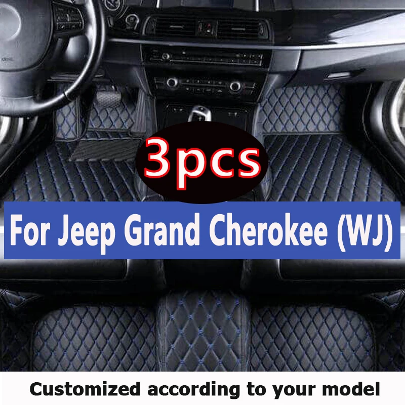 Car Floor Mats For Jeep Grand Cherokee WJ 1999 2000 2001 2002 2003 2004 Leather Mat Covers Floors Car Accessories Tapis Voiture