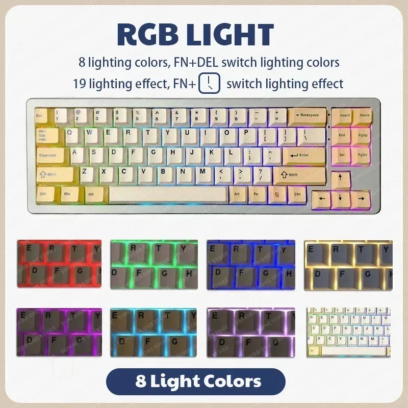 Xinmeng m71 v2 mechanische Tastatur drahtlose 3-Modus Bluetooth 2,4g Aluminium legierung RGB Hot Swap Laptop Gamer PC Gaming-Tastatur