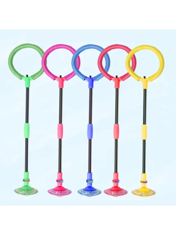 One Foot Flashing Skip Ball Jump Ropes Kids Glowing Bouncing Balls Sports Swing Ball Children Fitness Playing Child-parent Games