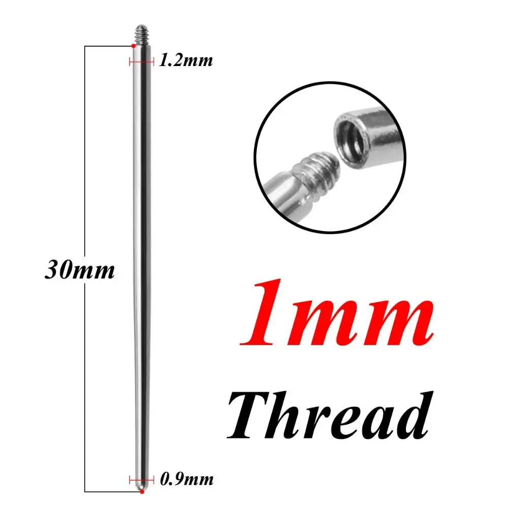 

Stainless Steel Puncture Connecting Pin Nose Stud Ear Stud Body Piercing Tool Catheter Gauge Navel Stud Dermal Piercing Tool