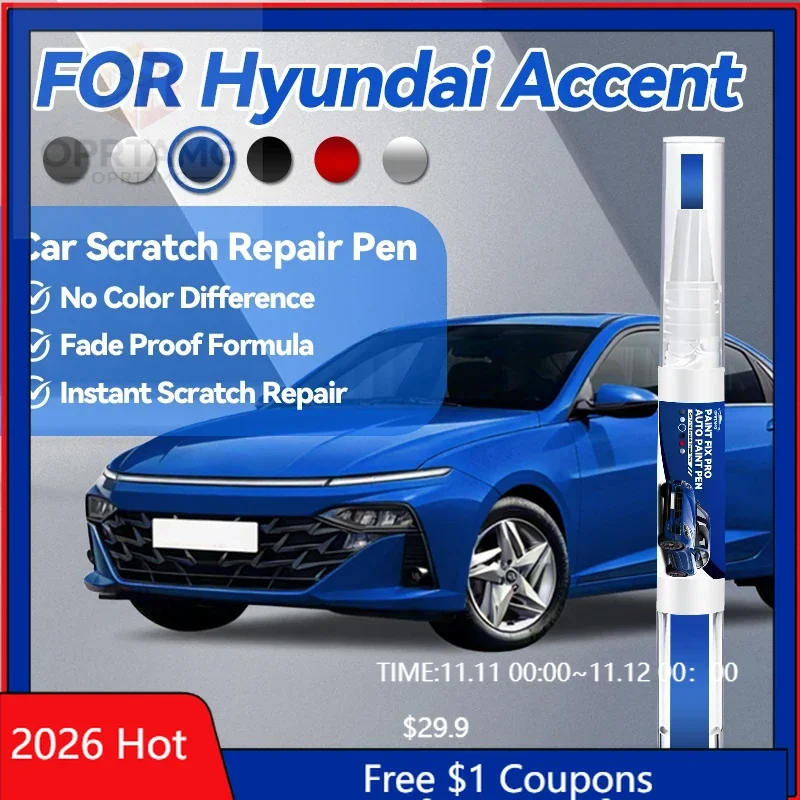 Herramientas de Estilismo Automotriz para Hyundai Accent 2000-2025 MC RB HY XP, Lápiz de Reparación de Pintura, Eliminador de Arañazos, Accesorios de Bricolaje para Auto