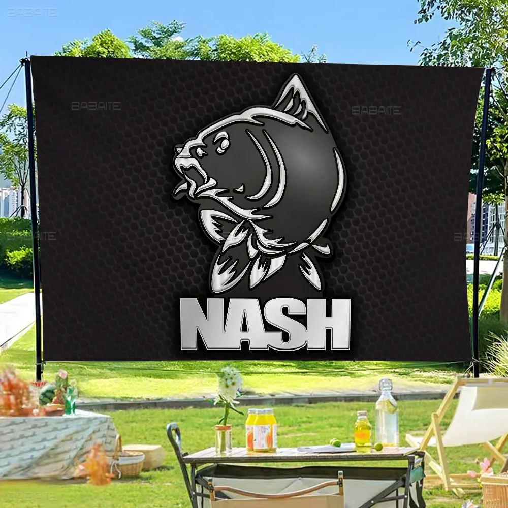 Nash Fishing Logo Flag Banner INS Style Outdoor Party Decoration Atmosphere Flag