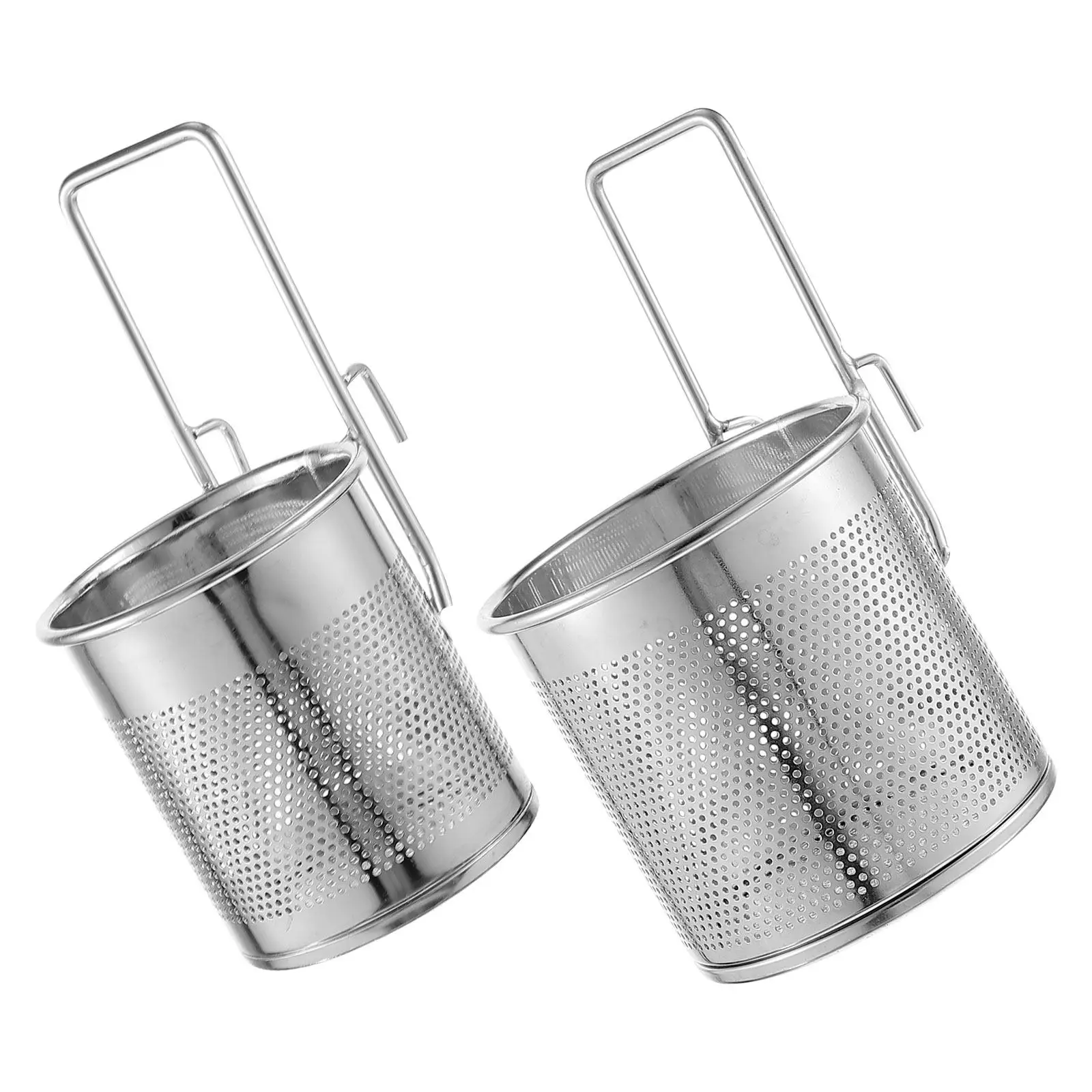 Stainless Steel Hot Pot Strainer Baskets 2 Pack Fine Mesh Noodle Pasta Dumpling Frying Cooking Tools