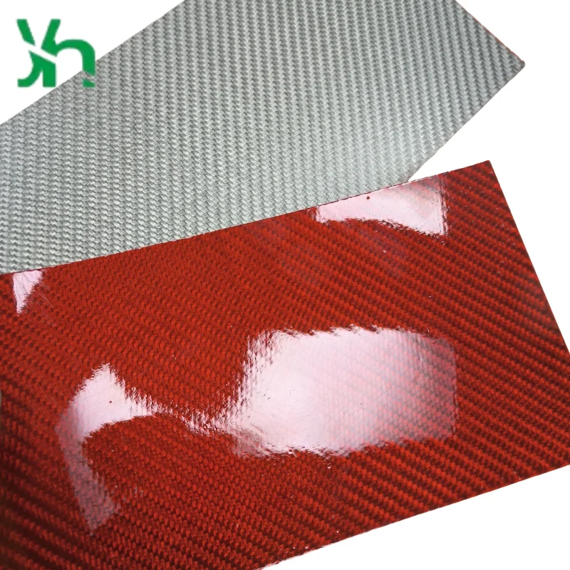 レッドシルバーメタリック3Kツイルカーボンファイバーシートソフトエポキシ樹脂パネル（車内装飾用）