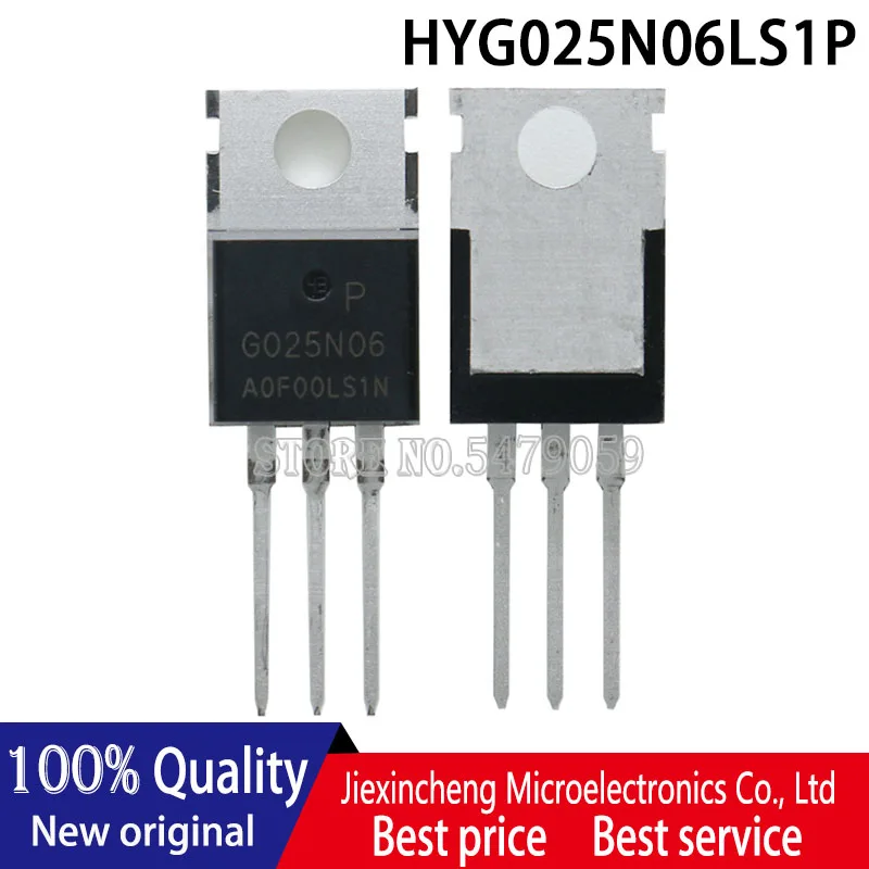 10PCS HYG025N06LS1P G025N06 G025N06P HYG025N06 TO-220 60V 160A MOSFET New original