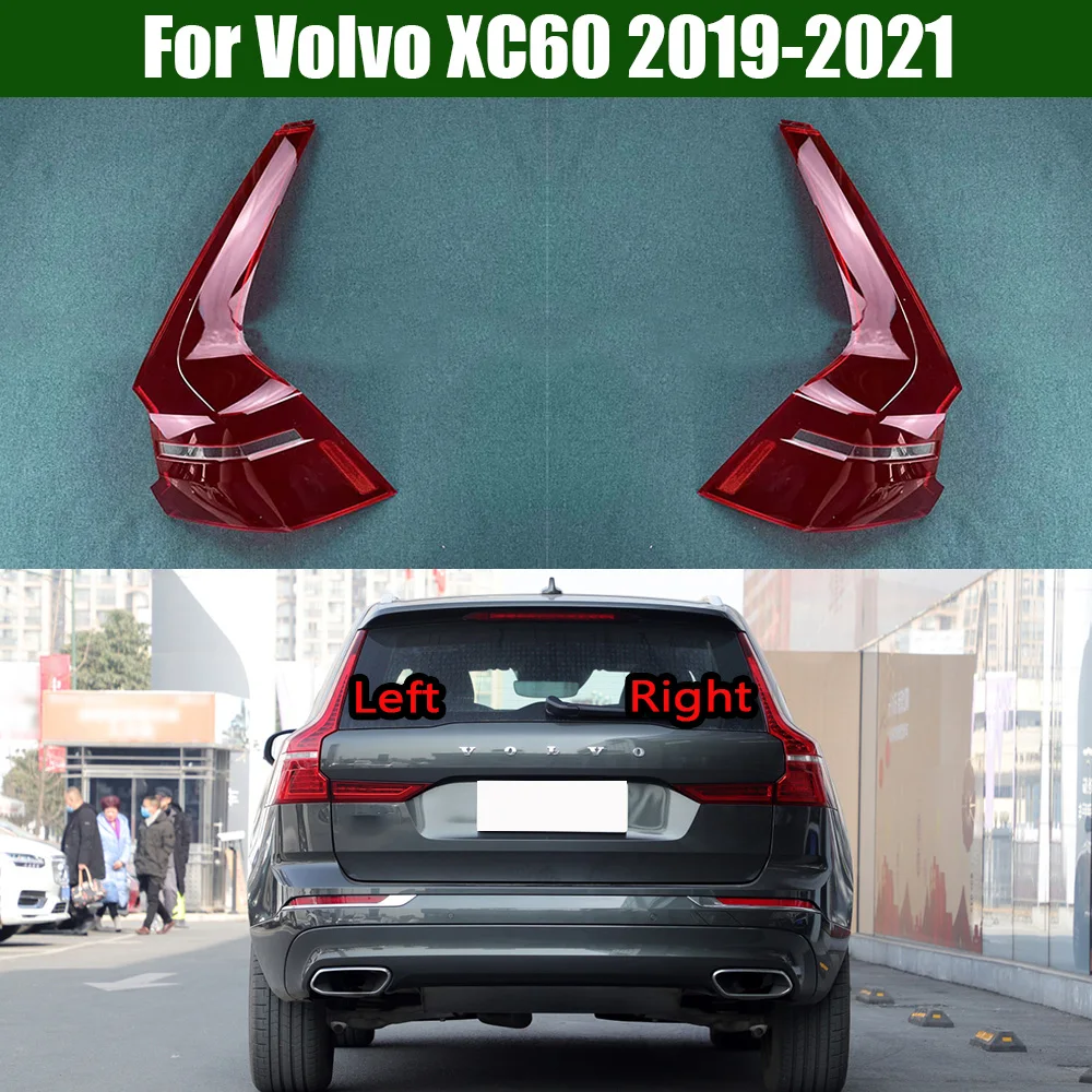 

For Volvo XC60 2019 2020 2021 Taillight Cover Taillamp Shell Mask Transparent Lampshdade Lens Plexiglass Auto Replacement Parts