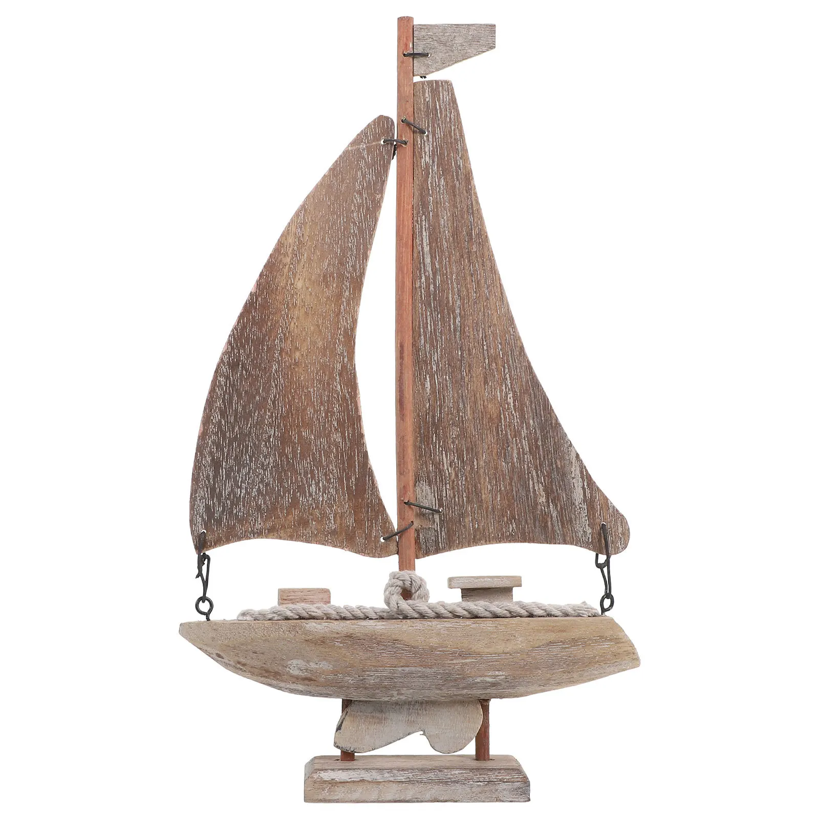 

Wooden Rustic Sailboat Decor Vintage Nautical Style Living Room Desktop Centerpiece Nautical Sailboat Home Decor