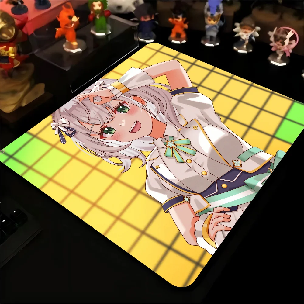 Noel Shirogane Hololive Girl Anime Mousepad Small LockEdge Mouse Pad For Gamers Computer Desk Pad Anti-slip Rubber