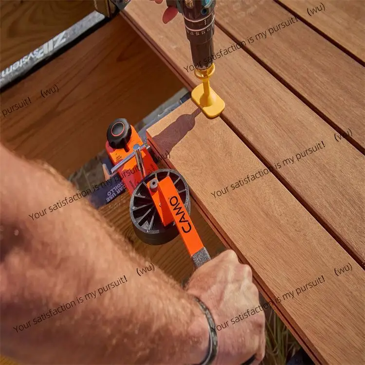 Floor mounting tools, deck straighteners composite decking boards