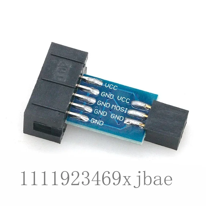 MCU ISP Interface Conversion Module, 10Pin To 6Pin Download Programmer Adapter Circuit Board For Single Chip Programming