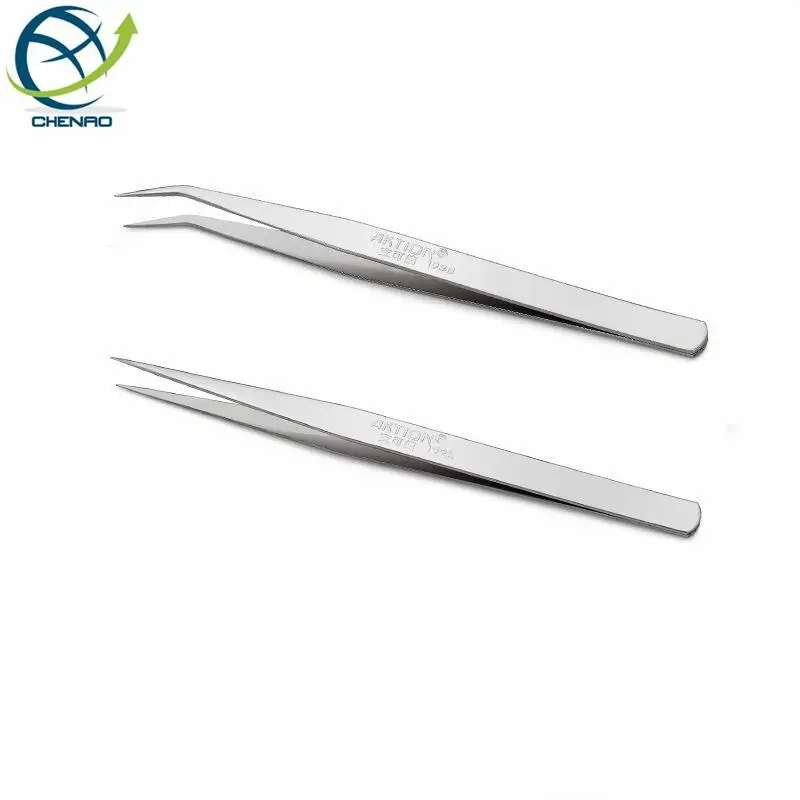 150mm Sewing tweezers High Quality Stainless Steel Tweezers Straight head/Elbow Tweezers Watchmaker Repair Tools