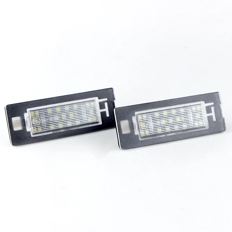 2 قطعة LED رقم لوحة ترخيص ضوء لشركة فيات باندا Mk3 (النوع 169) 03-12 Mk4 (النوع 312/319) 11-up OEM # 71734797 Canbus خالية من الأخطاء #2