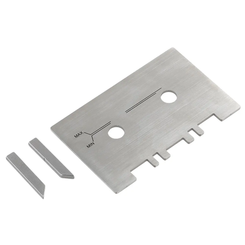 

Head Guide Gauge Mechanical Alignment Head and Guide Gauge with 2pcs Check Bar Aluminum Alloy Easy To Install Sliver