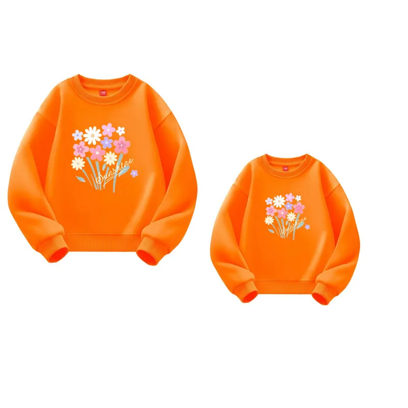 

Family Matching Sweatshirt Mother Daughter Clothes Cotton Adult Kids Family Mommy and Daughter Matching Clothes Mommy and Me