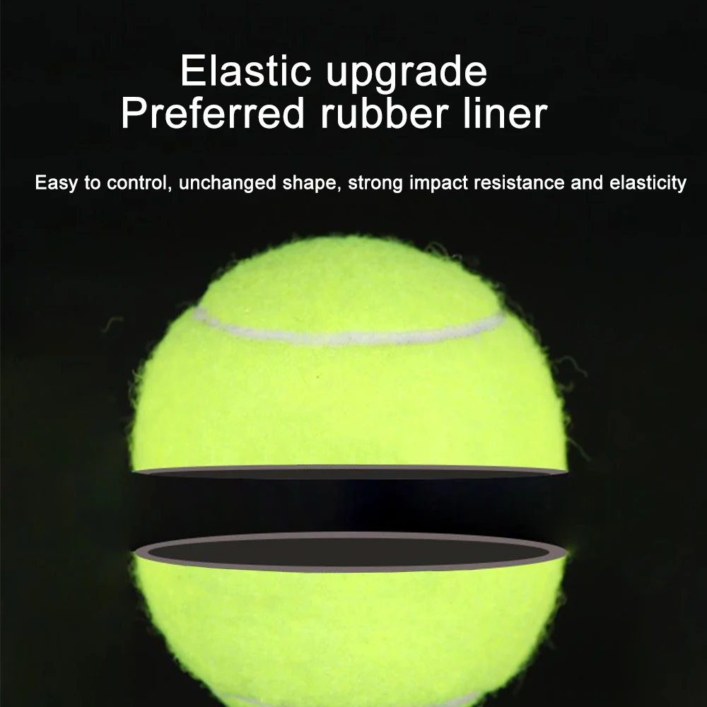 Pelotas de tenis con bolsa de transporte de malla, pelota de práctica de alta elasticidad, pelotas de juego para perros, adiestramiento al aire