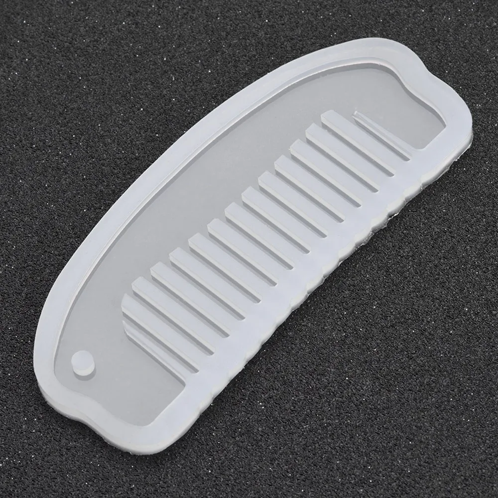 4PCS Silicone Comb Silicone Mould Comb Shape Translucent Resin Mould Multiple Sizes DIY Silicone Mould Art Making