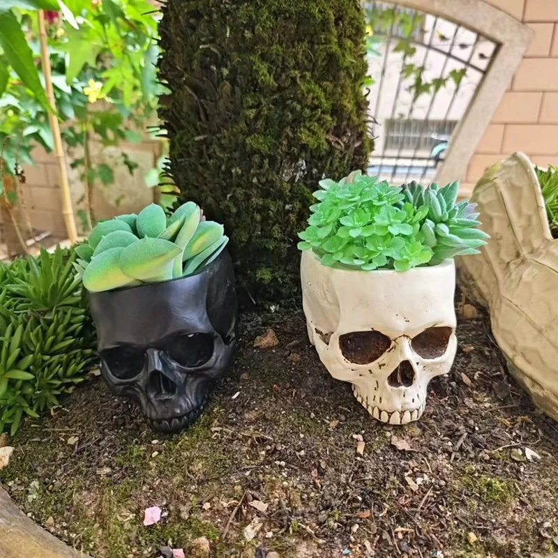 ABUL-ตกแต่งสวนกลางแจ้งฮาโลวีนSkullตกแต่งดอกไม้ฉ่ําหม้อGothicตกแต่งบ้าน