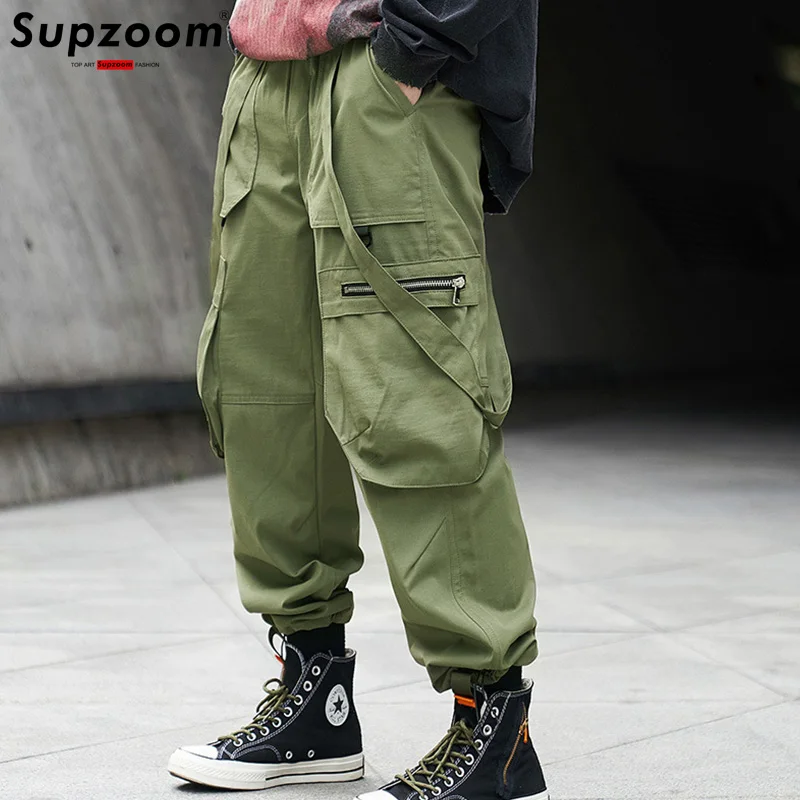

Supzoom New Arrival Hot Top Fashion Loose Cotton Pockets Selling Brand Overalls Multi Bag High Street Casual Winter Cargo Pants