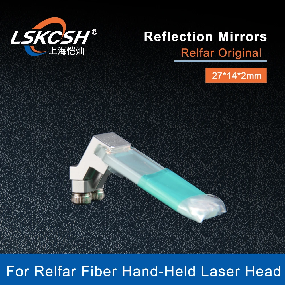 Imagem -05 - Lskcsh-lente Refletiva Laser Espelhos de Reflexão com Suporte Cabeça de Solda Manual Original Relfar 27x14x2 mm