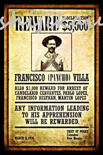 1 pack PONCHO VILLA WANTED SIGN 8