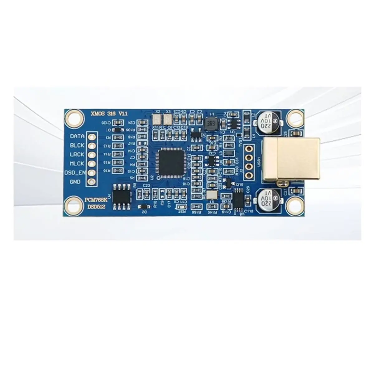 a20z-interfaz-digital-usb-xmos-xu316-dsd512-amanero-subcard-pcb-de-4-capas-chapado-en-oro
