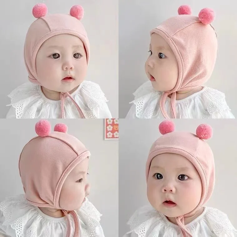 Soft Newborn Hat Baby Beanie Cotton Infant Bonnet Baby Cap for Girls Boys Kids Hats Newborn Photography Props Accessories 0-12M