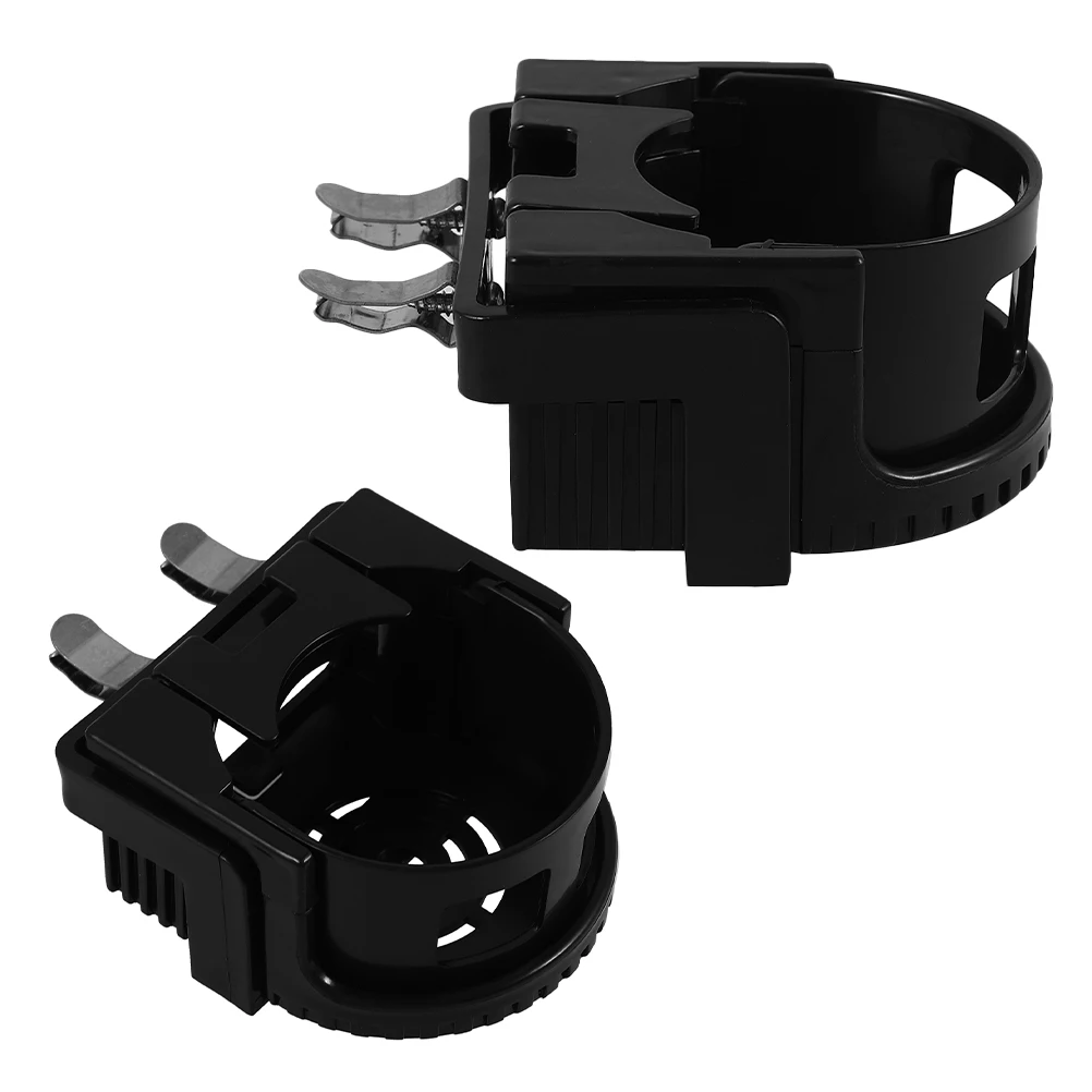 

2Pcs Car Holder Air Vent Drink ganizer Cup Holder Adapter For Car Sturdy Plastic Dual Capacity Black Holders Universal Bottle