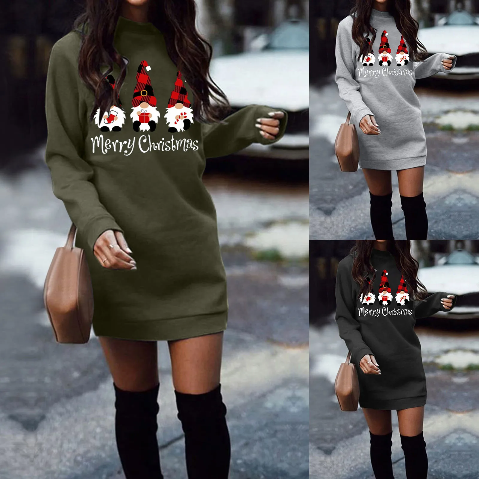 Streetwear Abbigliamento donna Y2k Abito Abbigliamento invernale Felpe con cappuccio da donna Pullover Natale Casual Autunno Harajuku Felpe Abito