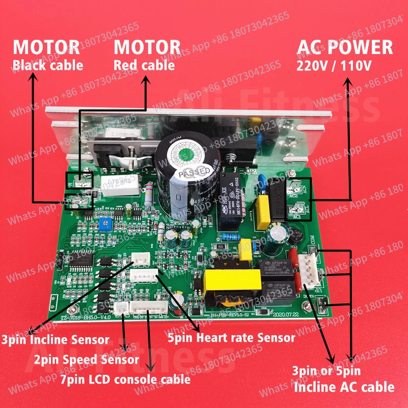 BH reemplazo DCMD66 cinta de correr controlador de velocidad del Motor placa base endex DCSD57 tablero de control para BH6435 G6515C G6448N