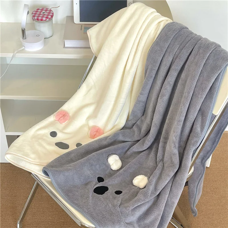 Koala Bear Bathrobe Home Cute Cartoon Water Absorbent Quick Drying Wrap Bathrobe Soft Towel Coral Plush