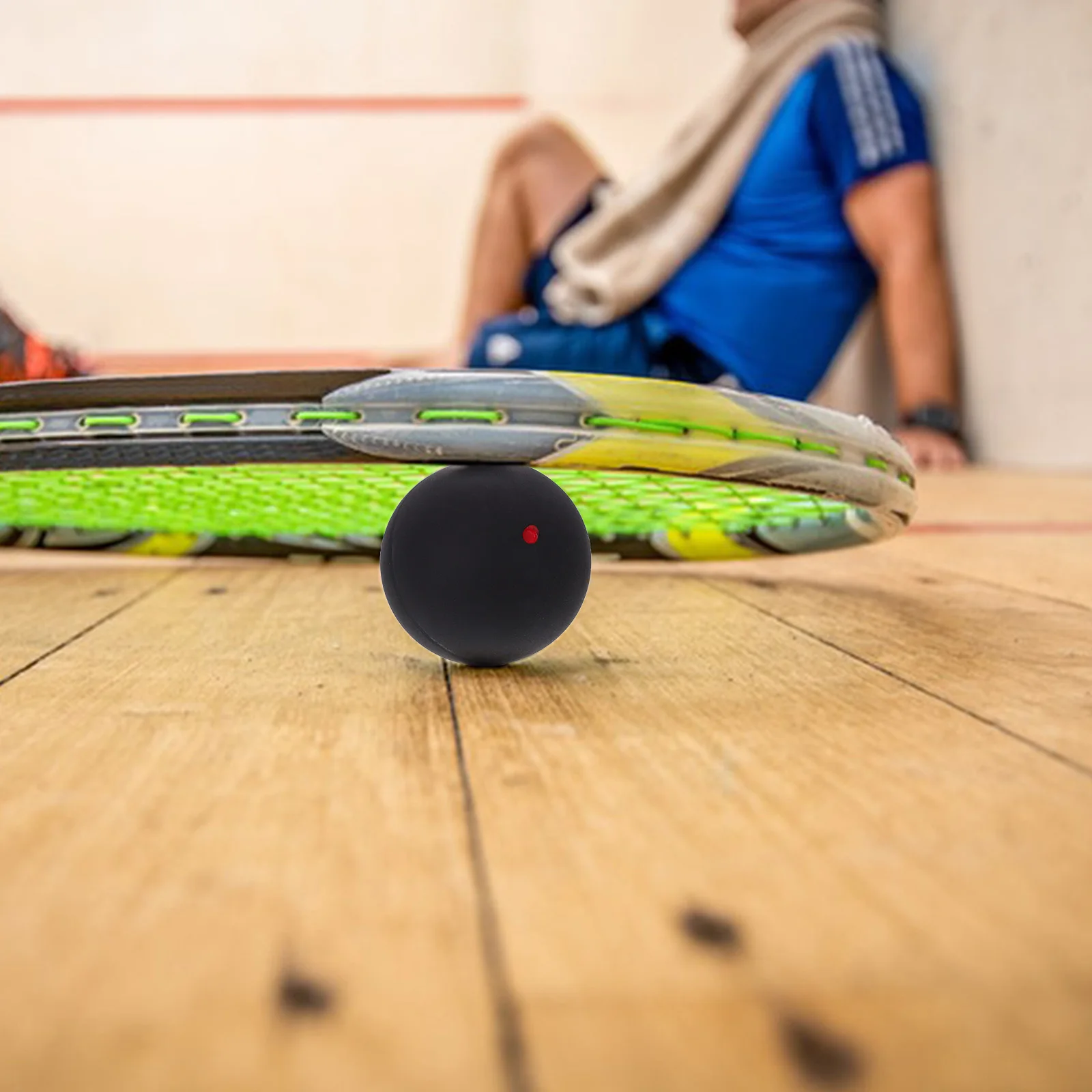 

Squash High Elastic Racket Beginner Colored Rubber Outdoor Single Dot for Training