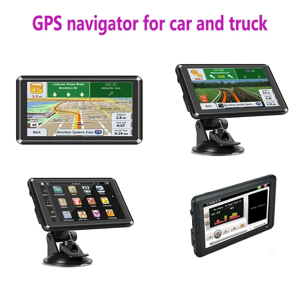 

5Inch Car GPS Navigation HD Touch Screen 8GB + 128MB/256MB Multi-version Map Auto GPS Device Kit For Car Truck Navigation