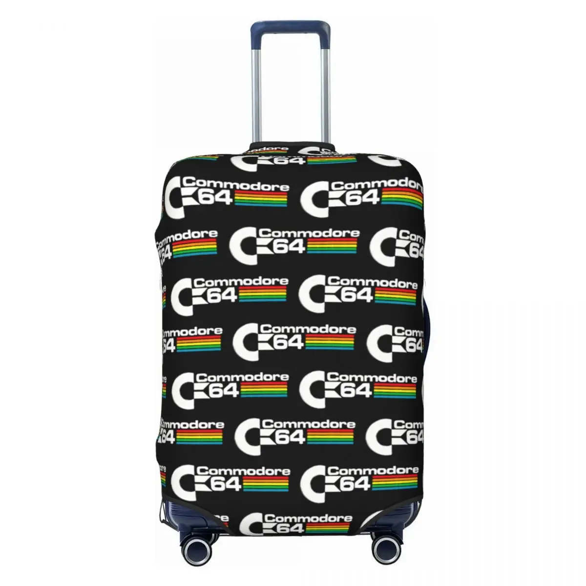 

Custom Commodore 64 Retro Classic Travel Luggage Cover Washable C64 Logo Amiga Computer Suitcase Cover Protector Fit 18-32 Inch