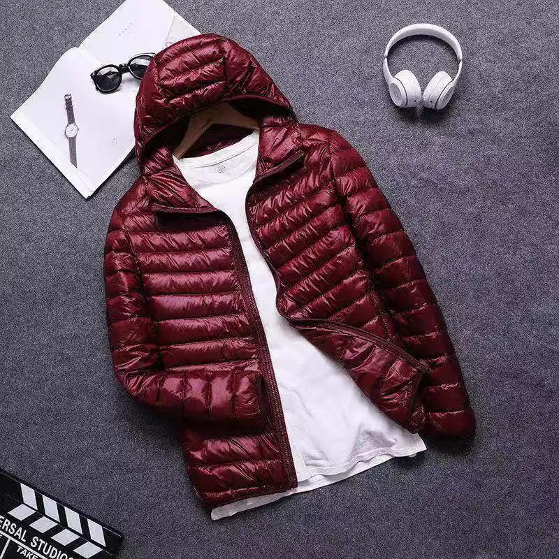 Parkas con capucha básicas sólidas para hombres, ropa masculina de manga larga versátil, abrigos casuales cálidos ligeros de algodón, Otoño e Invierno