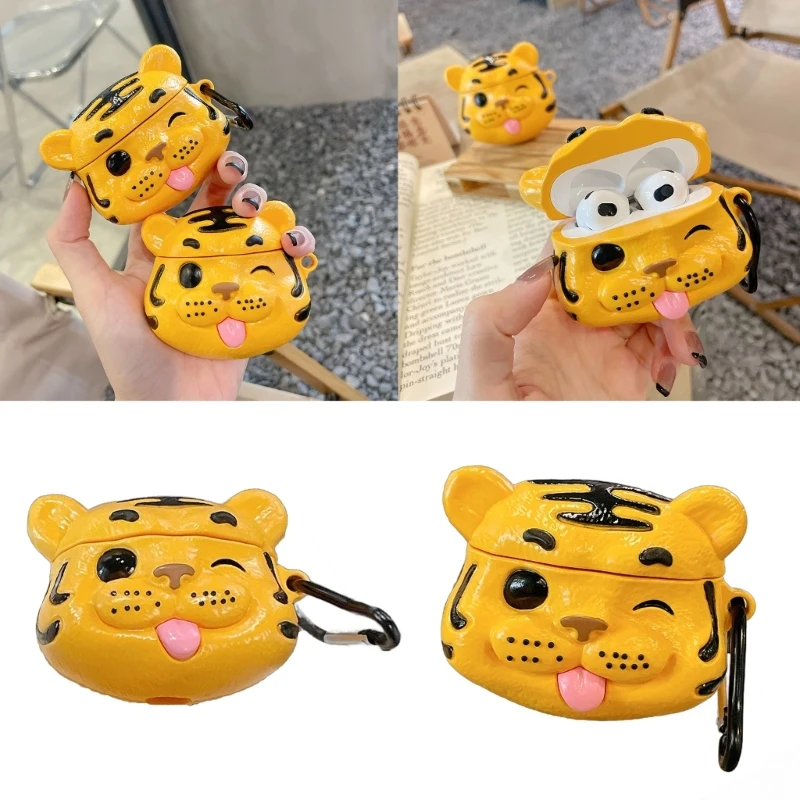 Flexible Cartoon Case Cover for Pods1/2/pro Headsets Storage Case Protector Earbud Sleeve Protector Headsets Accessory K1KF