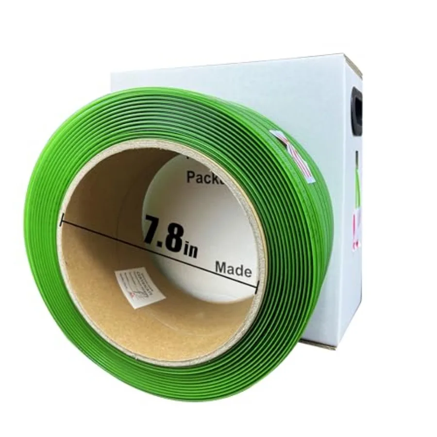 

5/8" x.034 x1000ft Polyester PET Strapping Roll Pallet Packaging Poly Banding Plastic Packing Rope Green 1450lbs Break Strength
