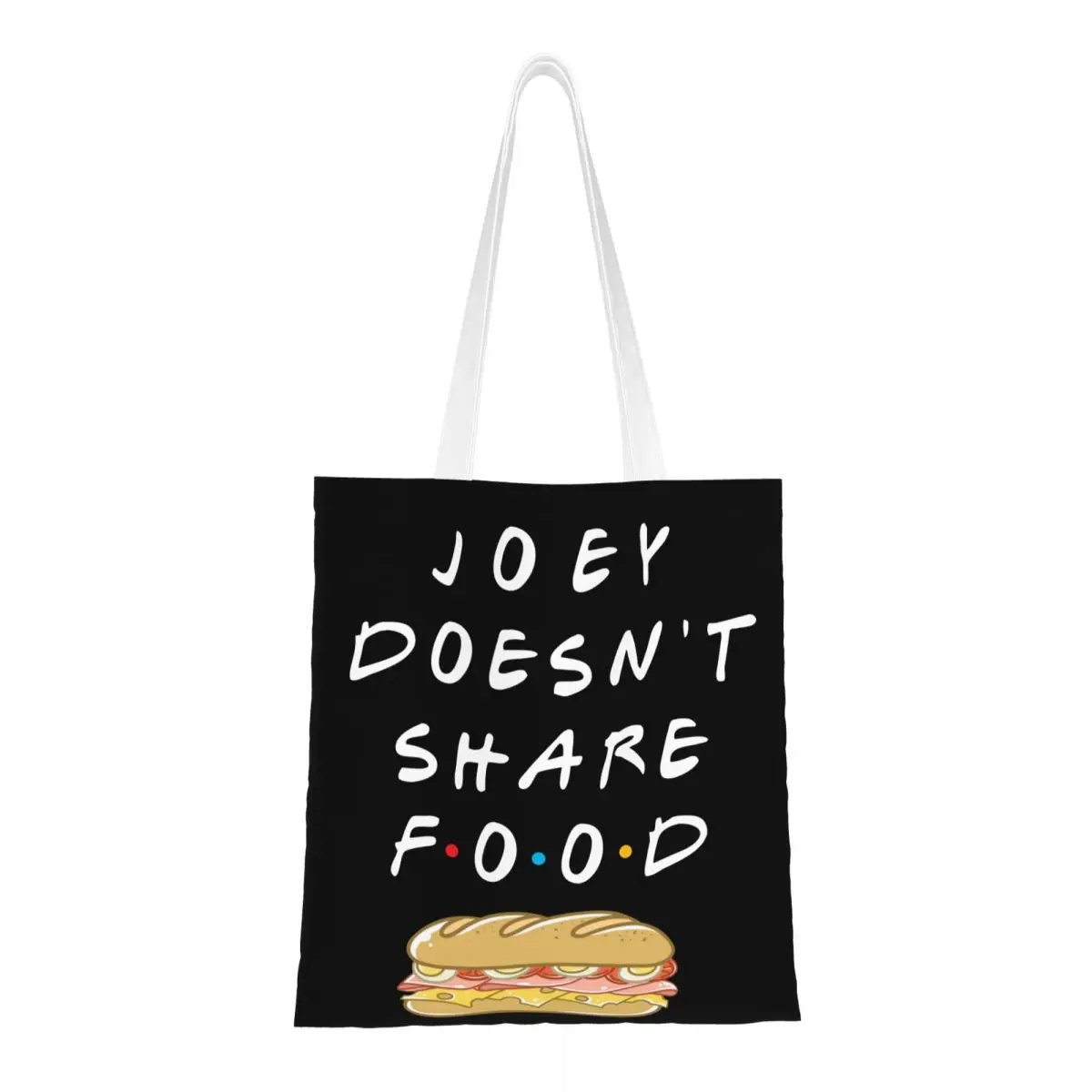 

Унисекс JOEY DOESN'T SHARE FOOD TV Show Friends Сумки-тоут Сумка для покупок большой вместимости для женских сумок
