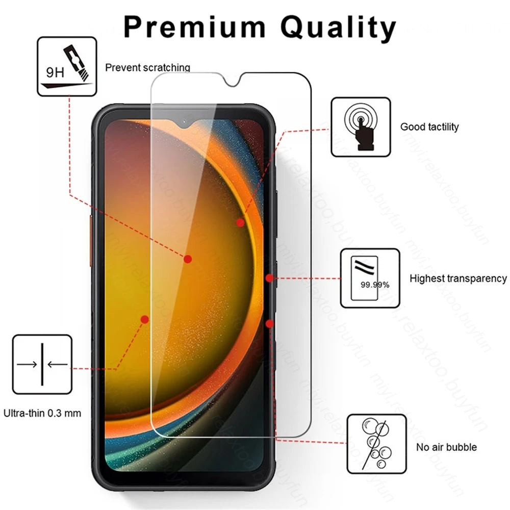 Sansung X Cover7 Case 6In1 Tempered Glass Cover For Samsung Galaxy Xcover7 Xcover 7 5G 2024 SM-G556B 6.6\