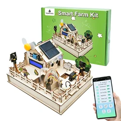 Keyestudio-Kit de granja inteligente ESP32, Kit IOT con placa ESP32 para Arduino Scratch 3,0, programación gráfica, Kit de inicio inteligente DIY