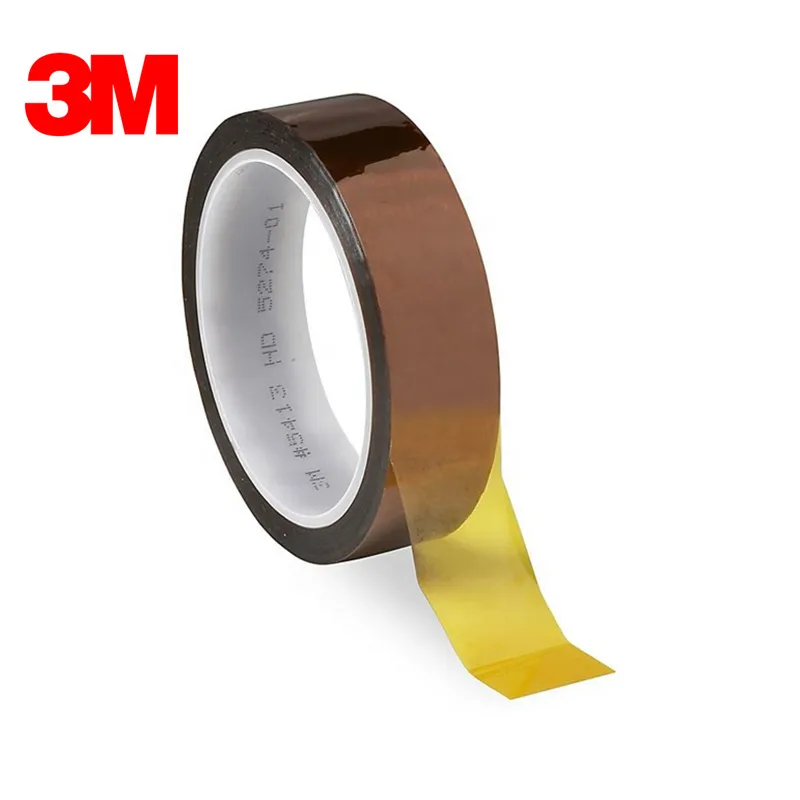 3M 5413 High Temperature FEP Coating On Both Sides  Resistance Tape Polyimide Tape, Amber,2.7mil , 50.8mmx33M/roll ,Dropshipping